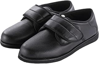 Wide Fit Adjustable Comfort Shoes – Hook & Loop Strap