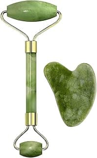 Jade Roller & Gua Sha Tool Set – Natural Himalayan Stone
