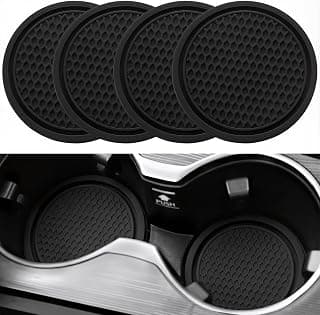 Car Cup Coaster Set – 4-Piece Non-Slip Silicone