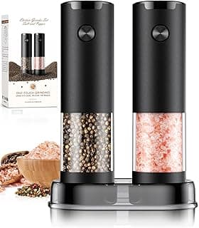 Electric Salt & Pepper Grinder Set – Automatic Battery