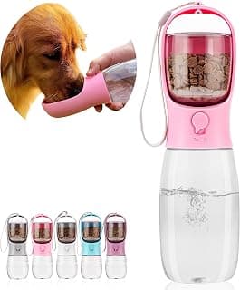 Dog Water Bottle – Portable with Food Container 750ml